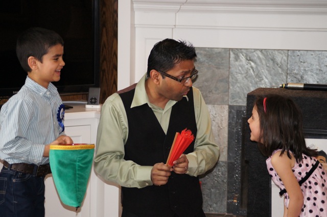 Birthday party magic show